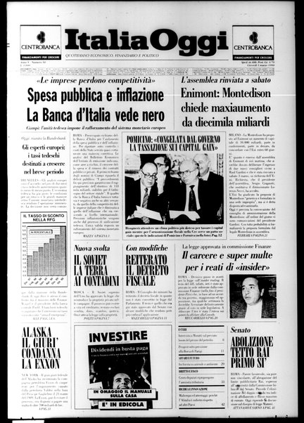 Italia oggi : quotidiano di economia finanza e politica